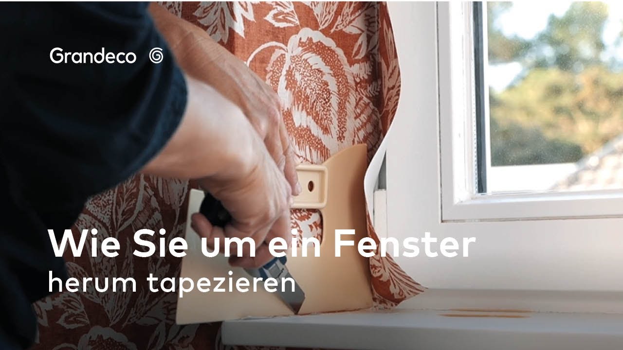 Wie Sie um ein Fenster herum tapezieren