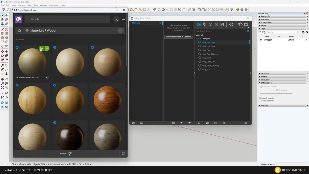 V-ray 6 For Sketchup - Materyal Tag