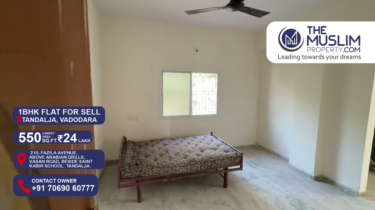 1BHK Flat for Sale in Vadodara | Prime Vasan Road Location | Lift & Parking | ₹24 Lakh | TMO-723