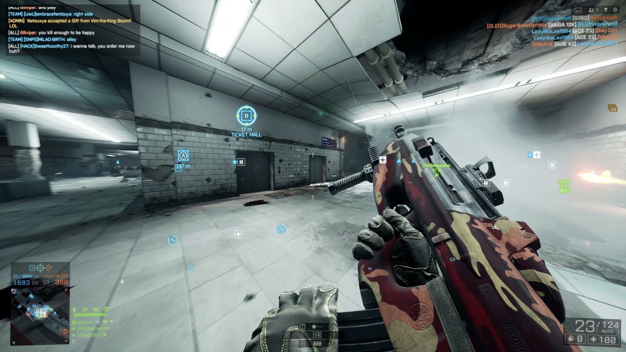 Battlefield 4 playing with the F2000 (BF4 gameplay)