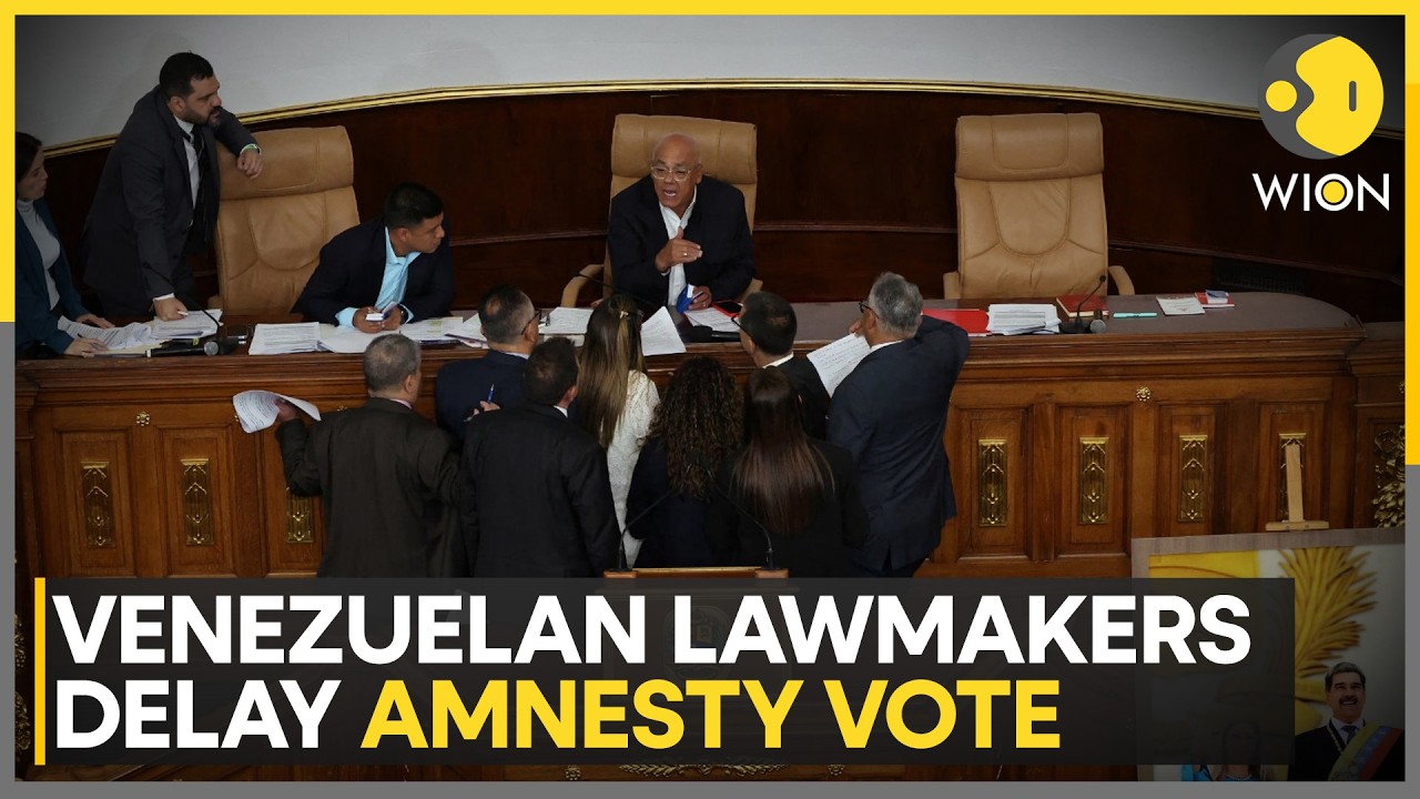Venezuela&rsquo;s Lawmakers Postpone Final Debate on Amnesty Bill to Address Sticking Points | WION NEWS