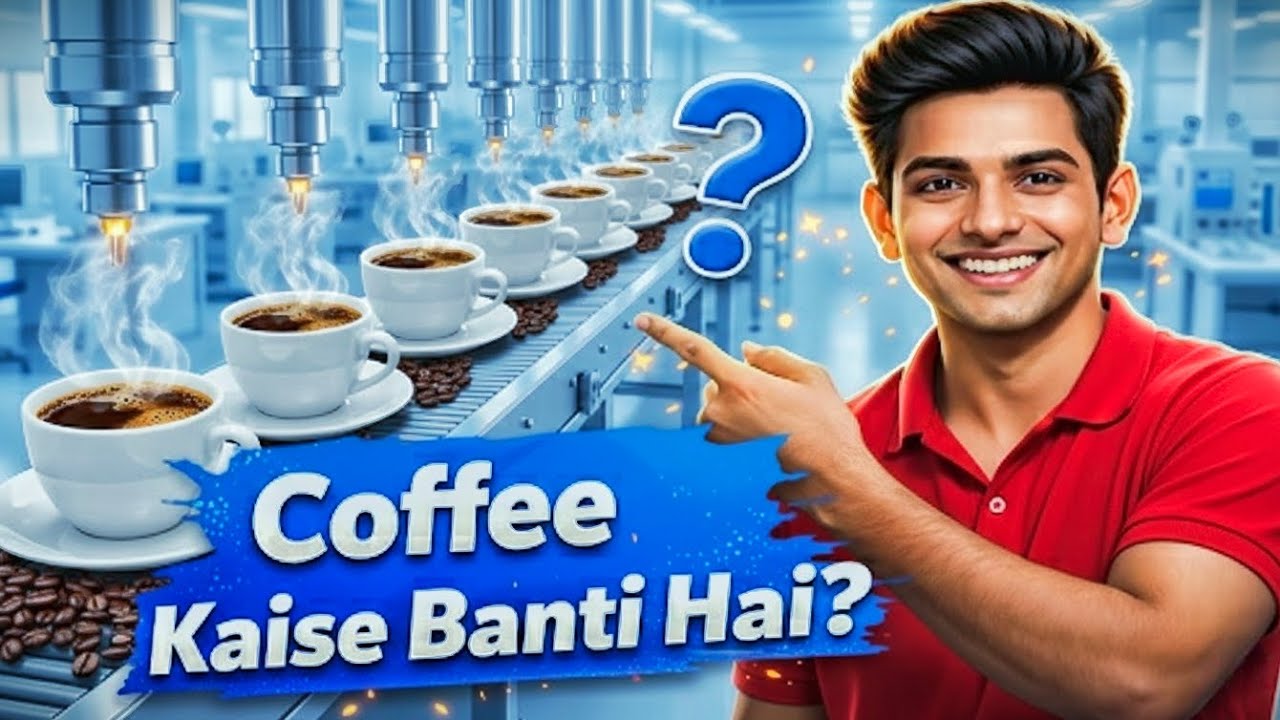 फैक्ट्री में कॉफी कैसे बनती है? | How Coffee Is Made In Factory | Coffee Processing & Manufacturing