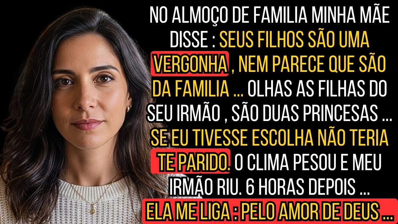 FIZ ELA SE ARREPENDER DE HUMILHAR MEUS FILHOS NA FRENTE DE TODA A FAMILIA