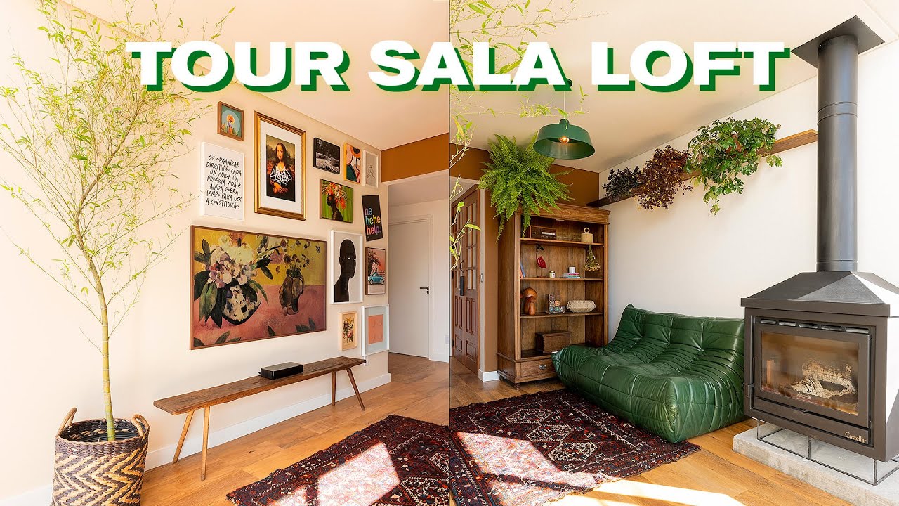 TOUR DA SALA do NOSSO LOFT