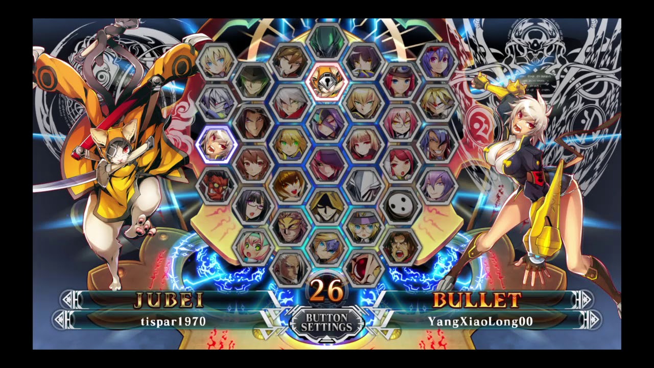 BlazBlue Central Fiction whats this Bullet vs Jubei first time ever let's go