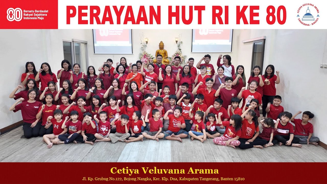 Perayaan Hut RI 80 Cetiya Veluvana Arama