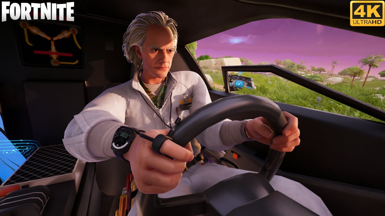 Doc Brown Skin Gameplay - Fortnite Chapter 7 Season 1 (4K 60FPS)