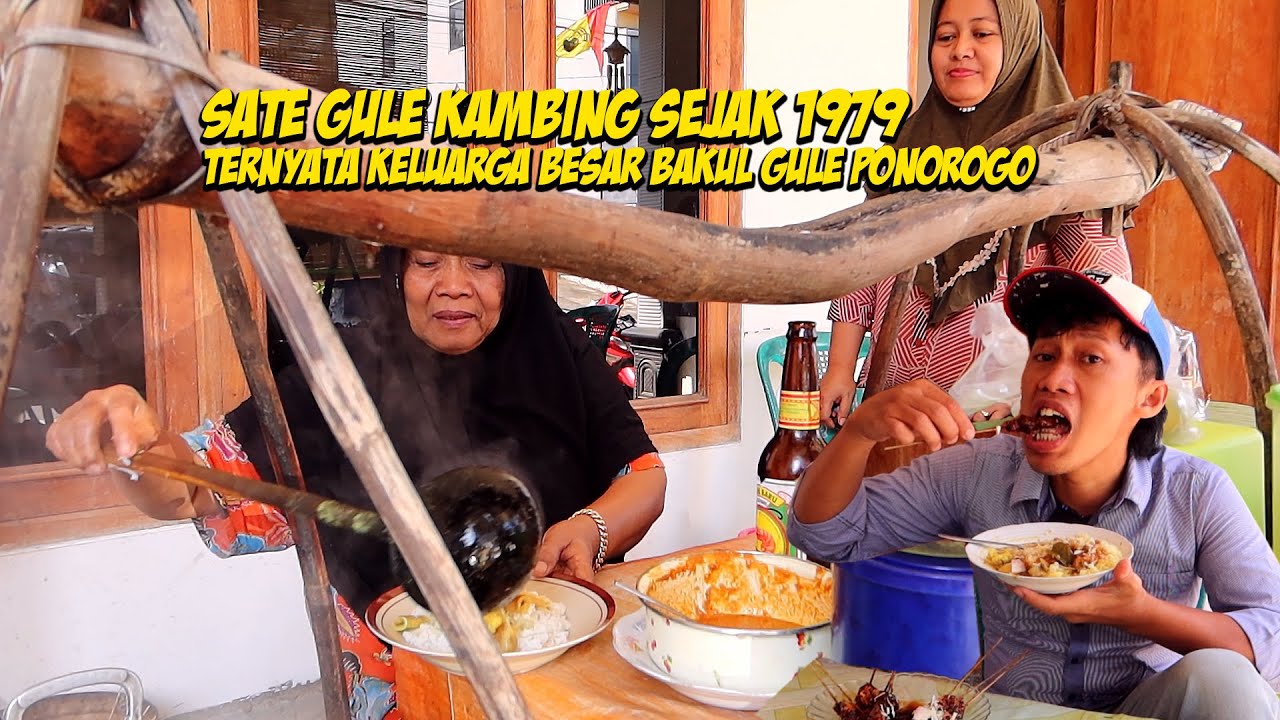 Sate Gule Kambing Legendaris Khas Ponorogo Mbok Darmi ternyata masih saudara dengan Pak Ni