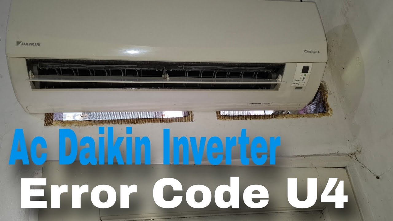 Ac Daikin Inverter Error U4|Cara Memperbaiki Ac Daikin Inverter Error Code U4|Service Ac Jepara