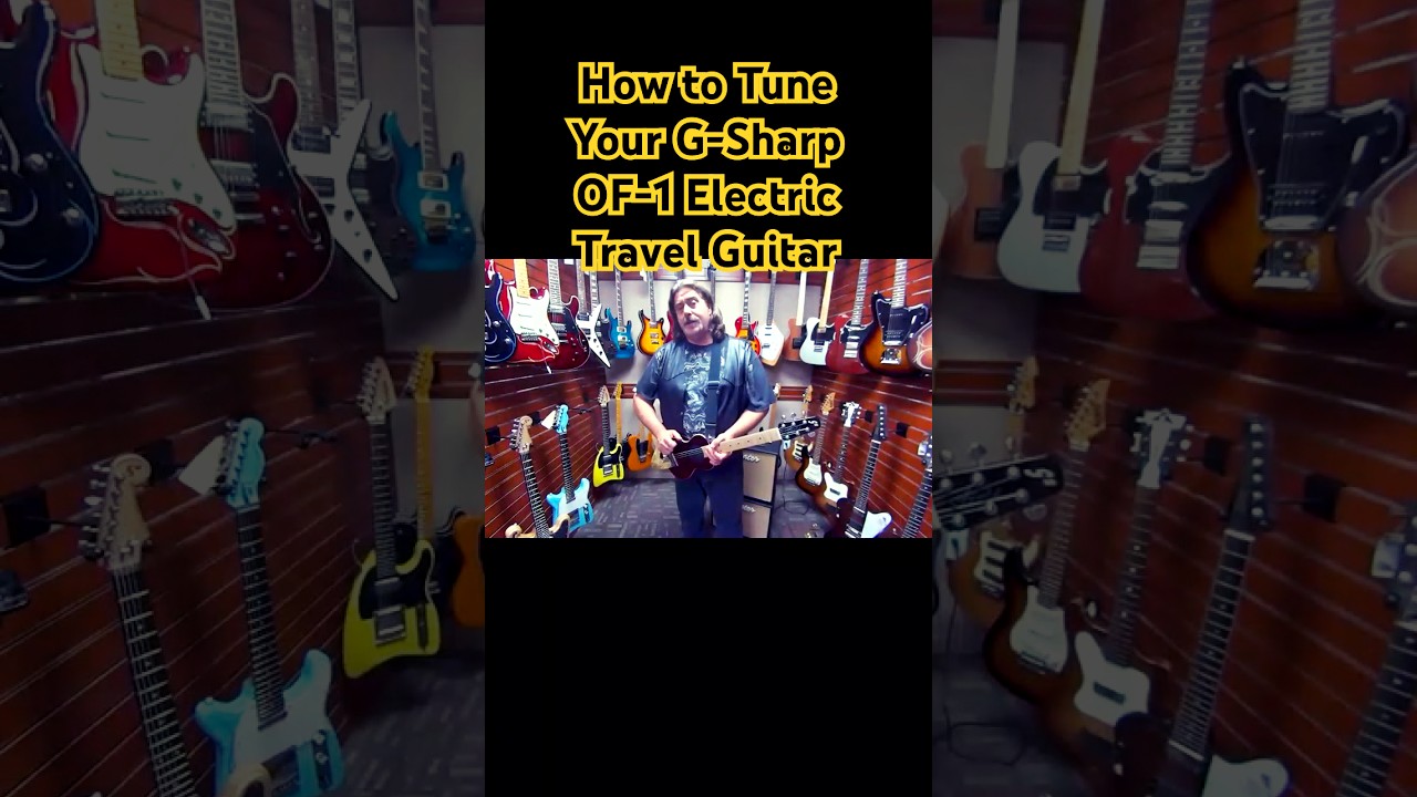 Tuning your G-Sharp OF-1 Travel Guitar (g# tuning through std tuning w/ recommended string gauges)