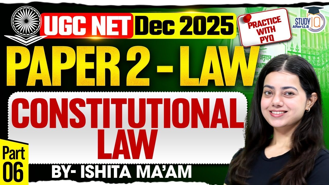 Constitutional Law | Practice with MCQs | Part 6 | UGC NET 2025 | By Ishita Ma’am
