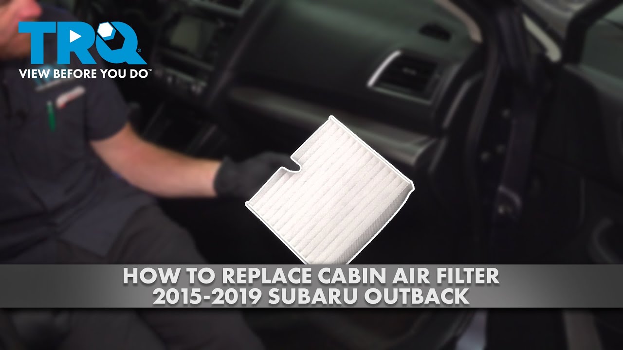 How to Replace Cabin Air Filter 2015-2019 Subaru Outback