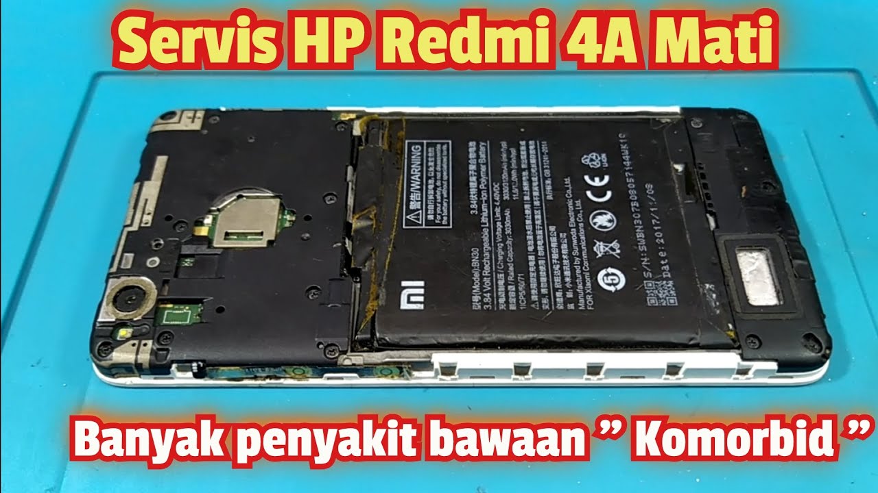 Servis HP Xiaomi Redmi 4A Mati kasus Komplikasi