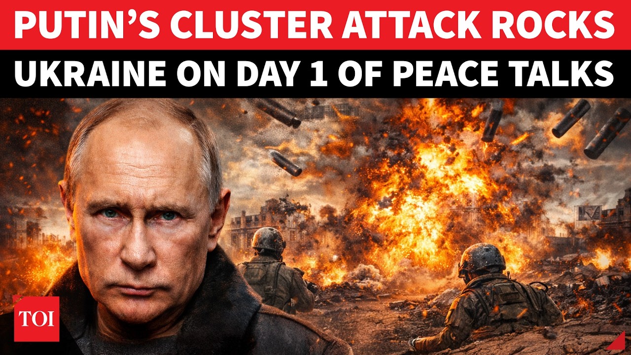 Putin’s Cluster Munitions TORCH Cities, Ukrainians SCREAM ‘Help’ On Camera Amid Peace Talks | Watch