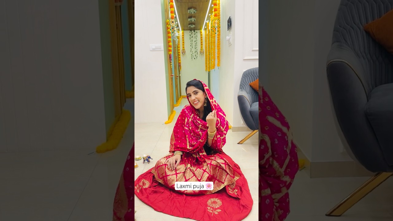 Laxmi puja feels special when it&rsquo;s done with love 🪔💛#DiwaliAtHome #HomeDecorDiwali #diwalipuja