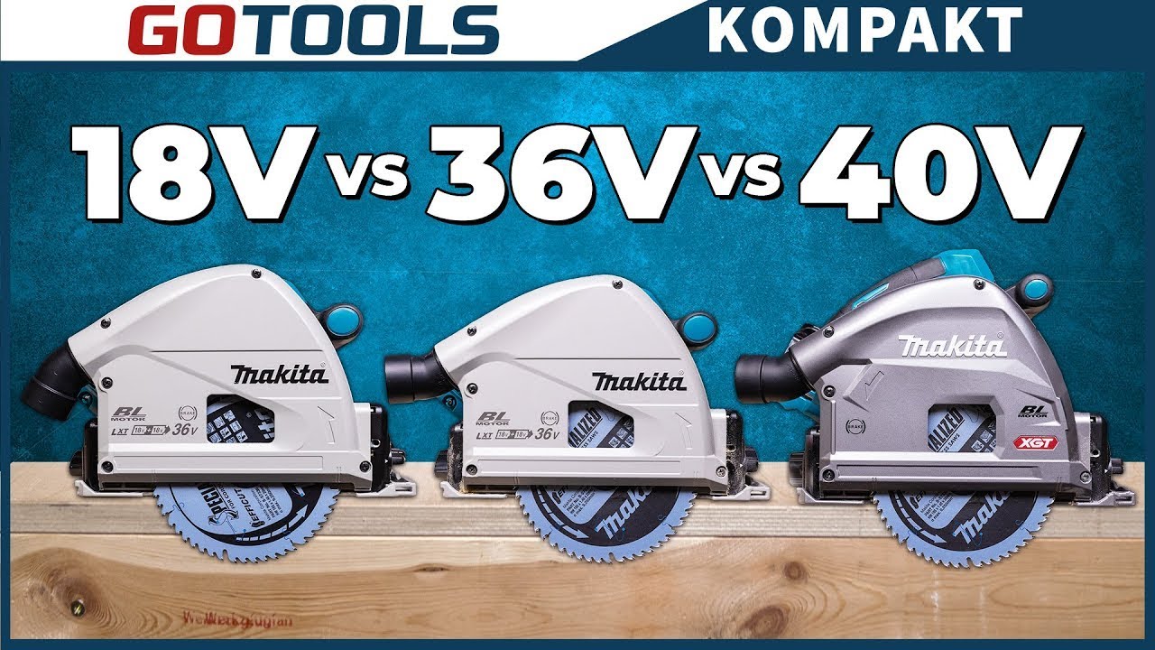 Это не игрушка! Новая аккумуляторная погружная пила Makita 40 В по сравнению с 18 В и 36 В!