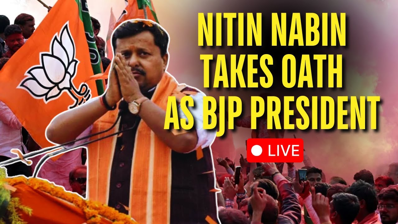 LIVE: Nitin Nabin Takes Charge As BJP President | Youngest BJP National President