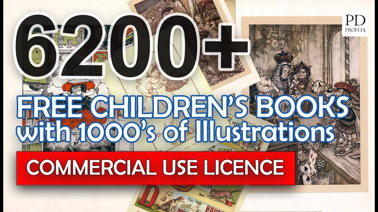 Free Public Domain Children's Images - 6200+ Children's Books with 1000s of illustrations for Etsy