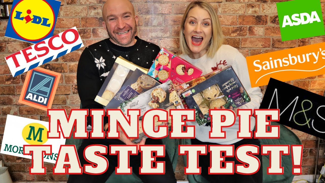 Testing Christmas Foods: Mince Pie Taste Challenge: ALDI, LIDL, TESCO, SAINSBURY'S, M&S & MORE 2021.
