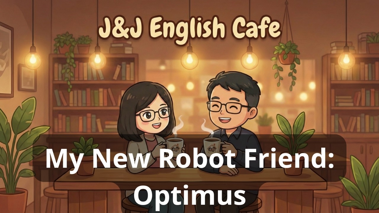 【J&J English Cafe】Ep.45: My New Robot Friend Optimus