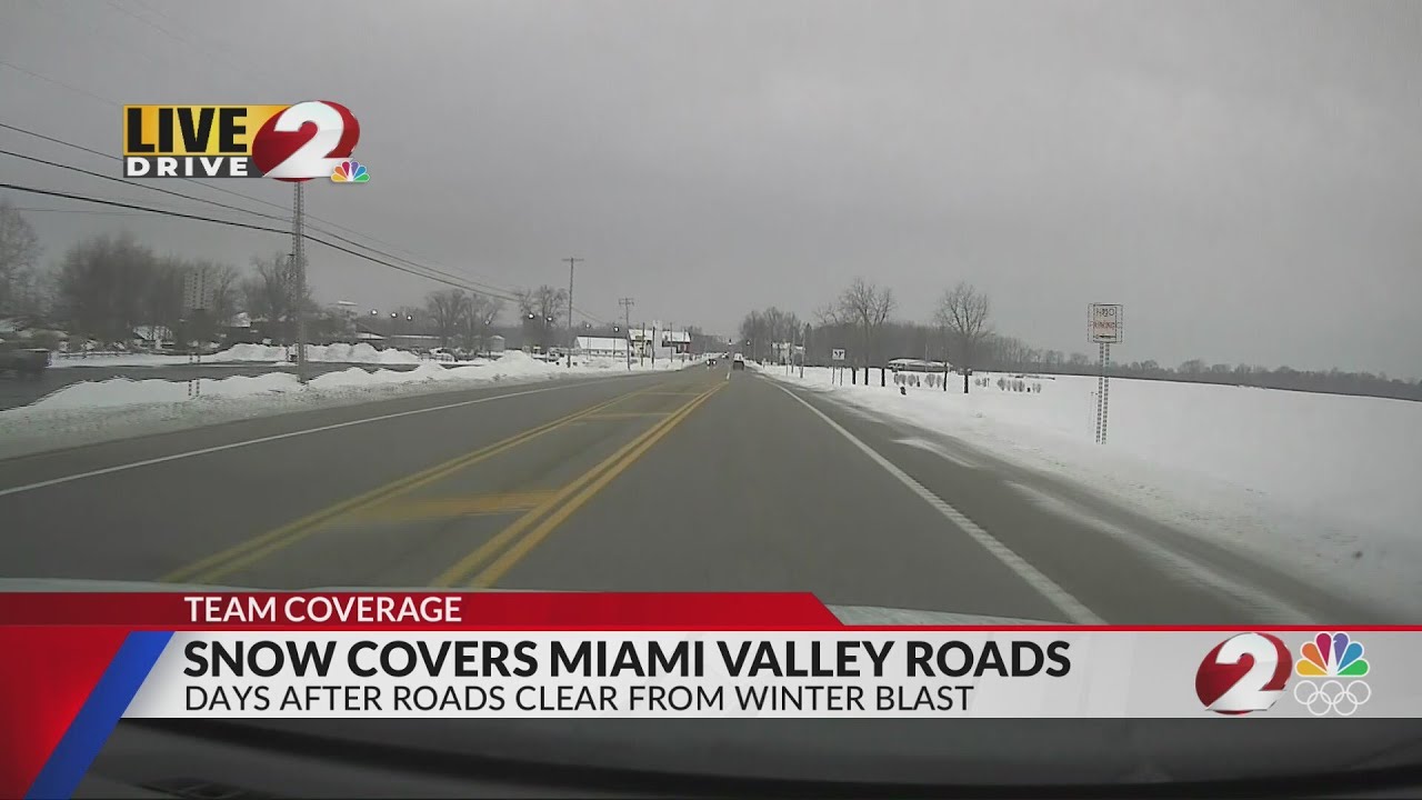 Snow covers Miami Valley roads