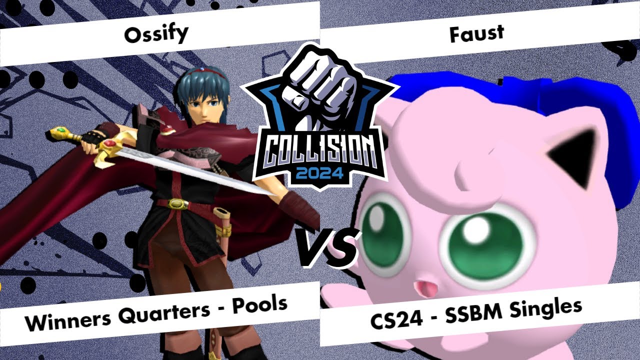 Collision 2024 - Ossify (Marth) VS Faust (Jigglypuff) - Melee Singles Pools - Winners Quarters