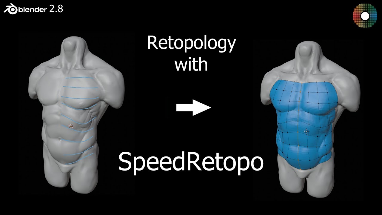 Tutorial: Retopology with SpeedRetopo (Blender 2.8)