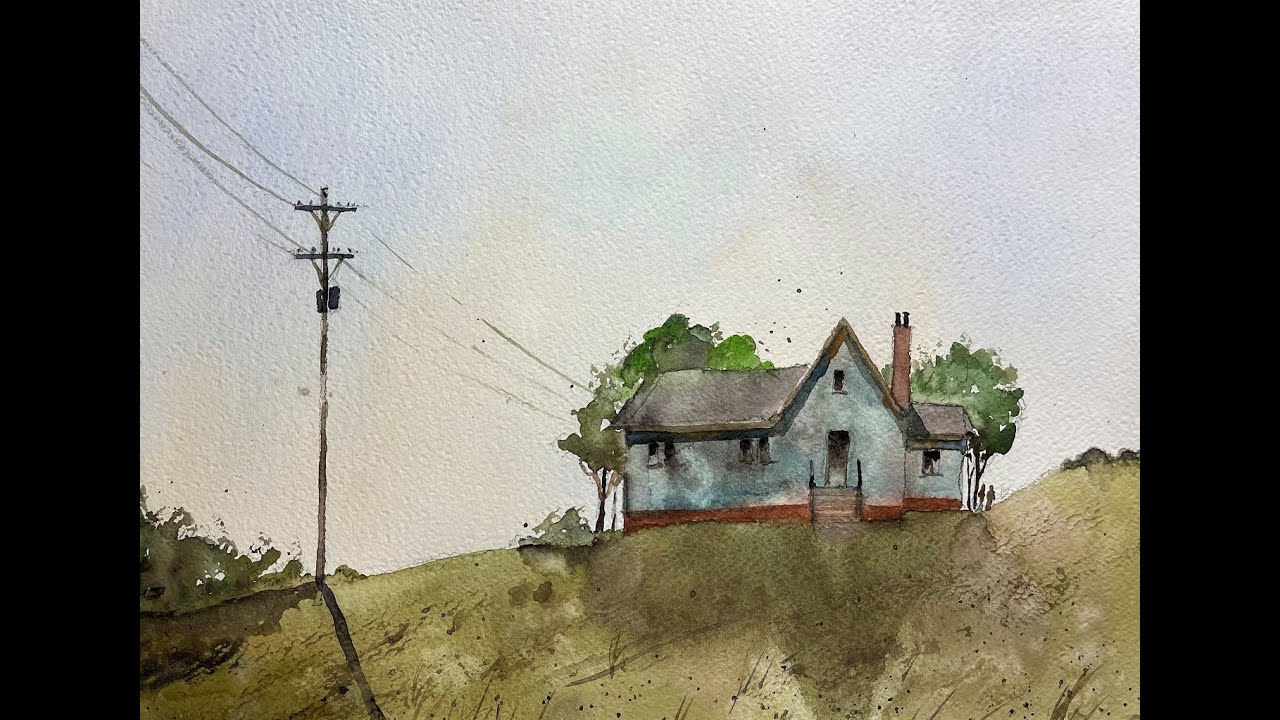Painting a House on a Hill - Watercolor in 5 with Chris Petri