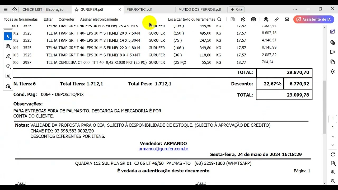 [ORÇAMENTO CDB] - Aula 17 - Telhamento - Parte 02