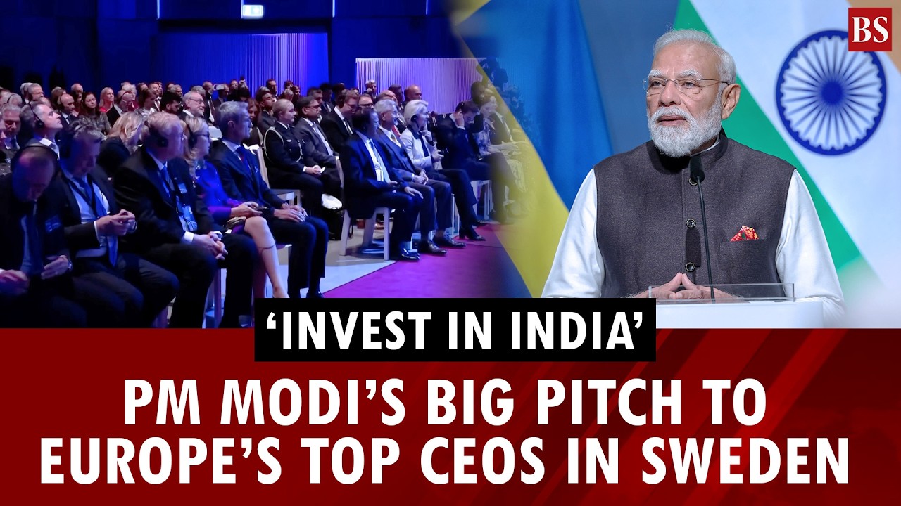 'Invest in India': PM Modi&rsquo;s big pitch to Europe&rsquo;s top CEOs & industry leaders in Sweden