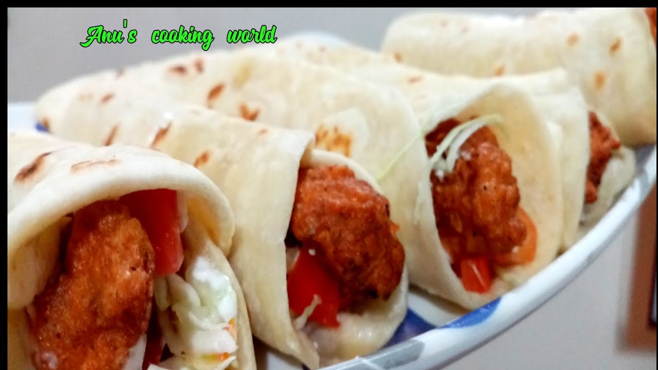 Zinger chicken shawarma//Ifthar snack//Anu's cooking world
