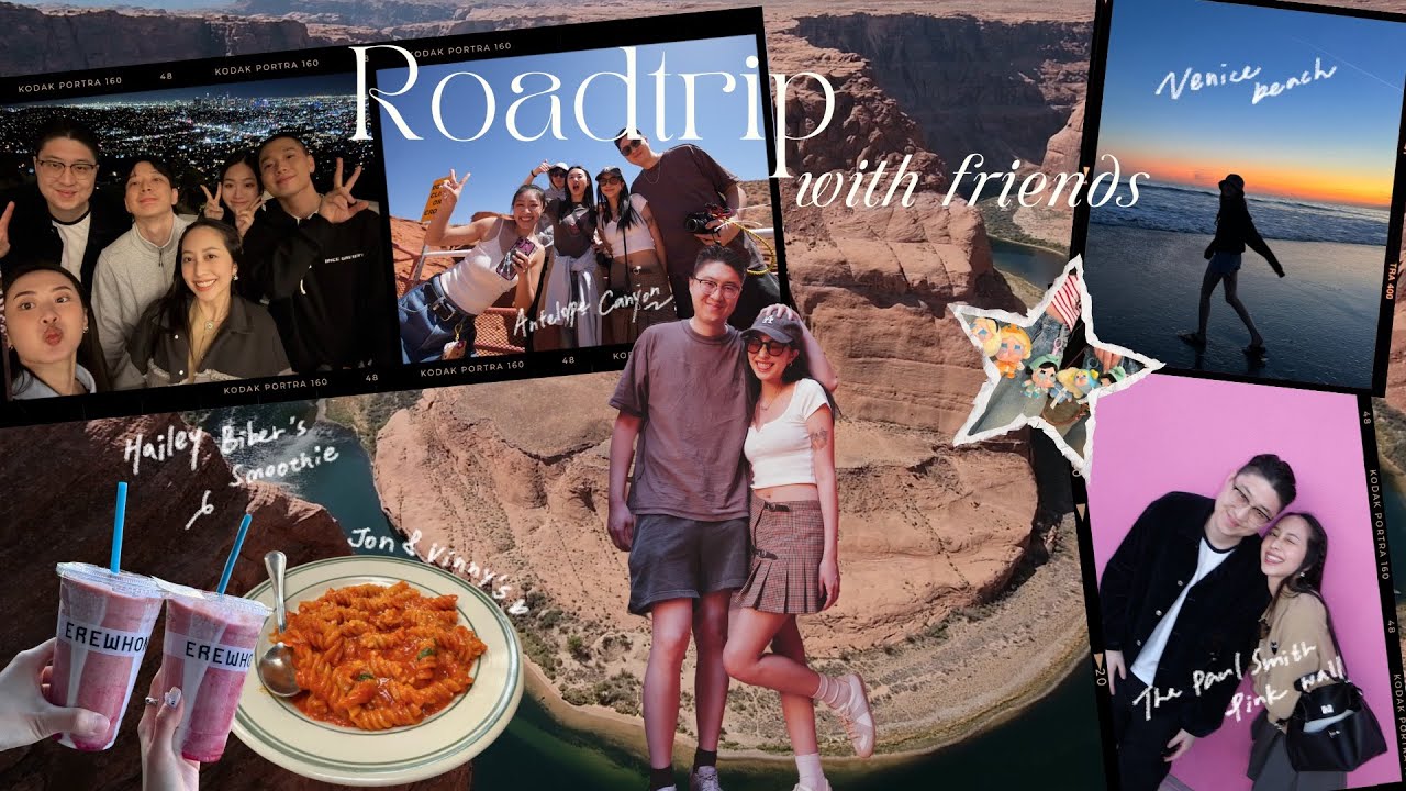 美國跨三州公路旅行🚗開了18小時！羚羊谷&馬蹄灣🏜️LA必去景點📍竟然被整哭😍離別總是最難的