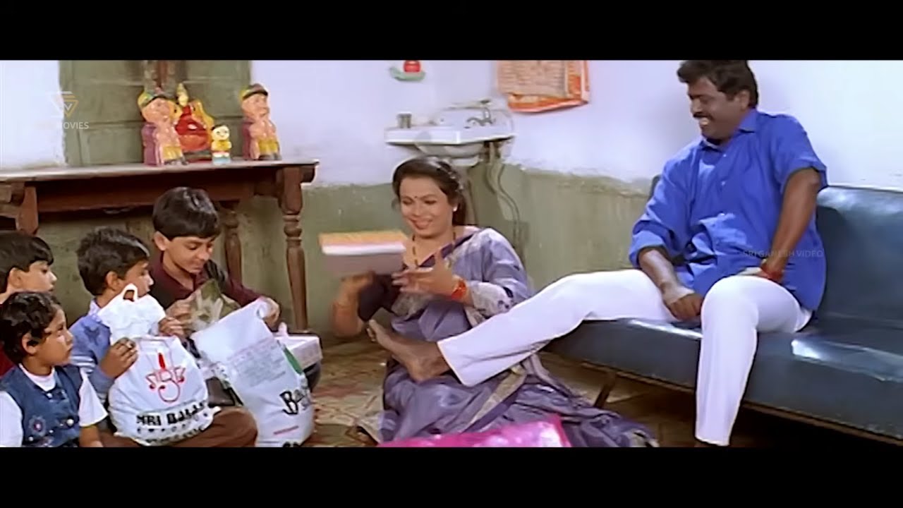 ಹೆಂಡತಿ ಮೇಲೆ ಕಾಲು ಹಾಕೊಂಡು ದೀಪಾವಳಿ ಗಿಫ್ಟ್ ಕೊಟ್ಟ ಕರಿಬಸವಯ್ಯ | Comedy | Yarige Salutthe Sambala Part 03
