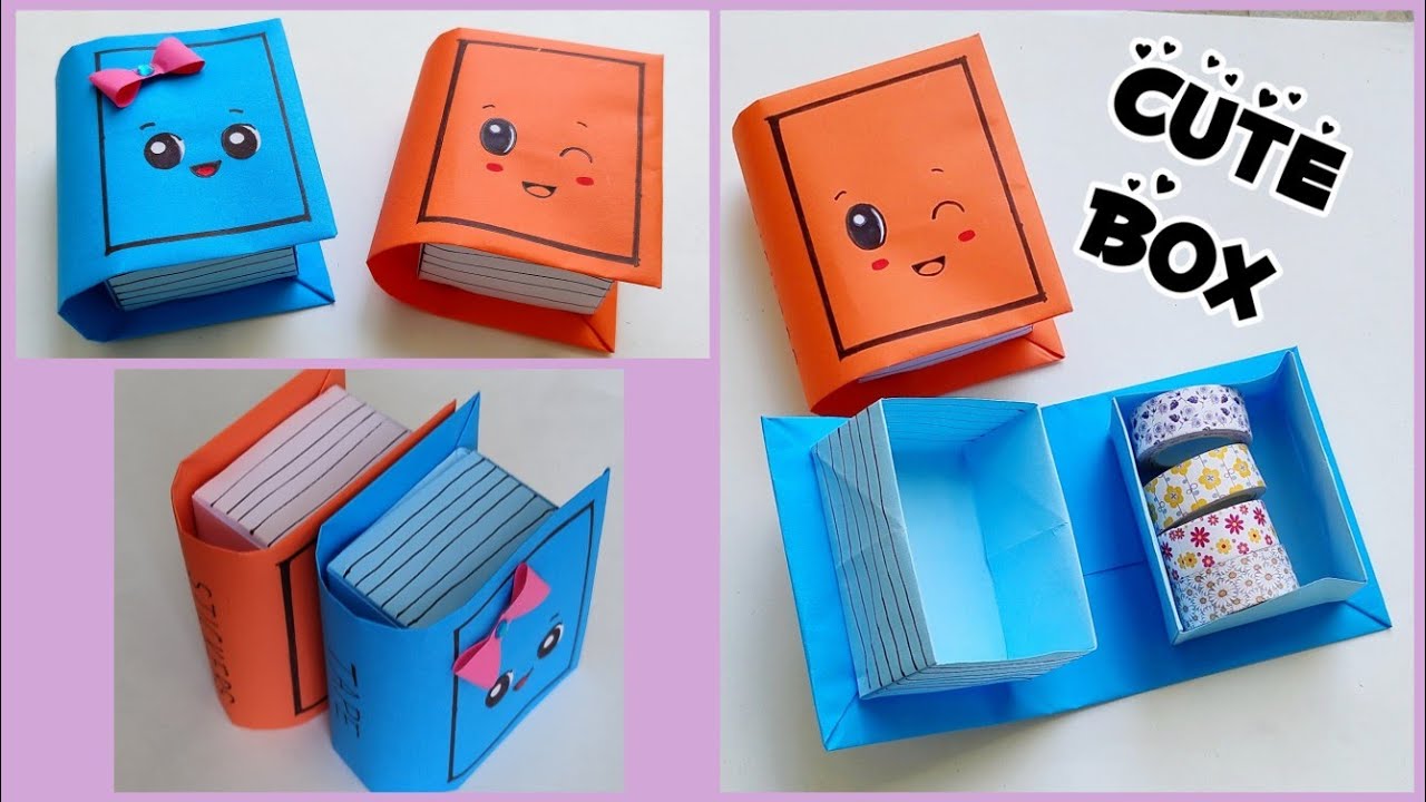 Origami Book Box DIY | Stationary Storage Box | Paper Craft