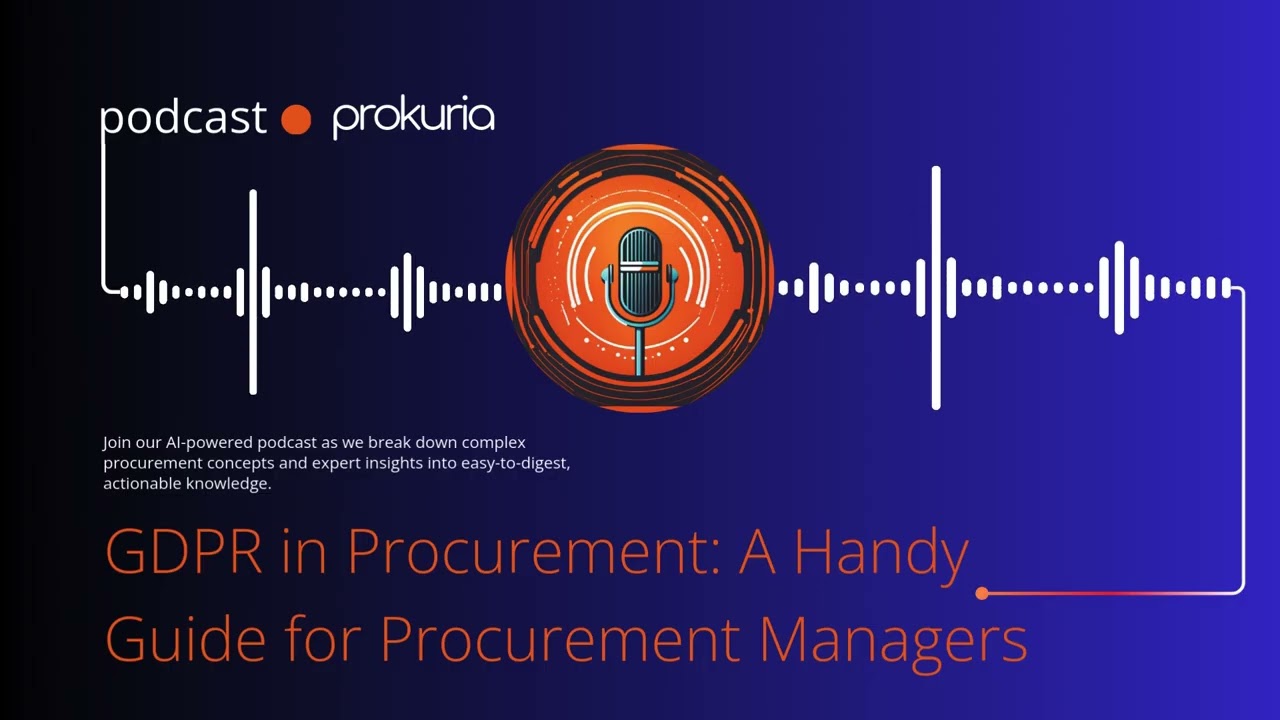 GDPR in Procurement: A Handy Guide for Procurement Managers