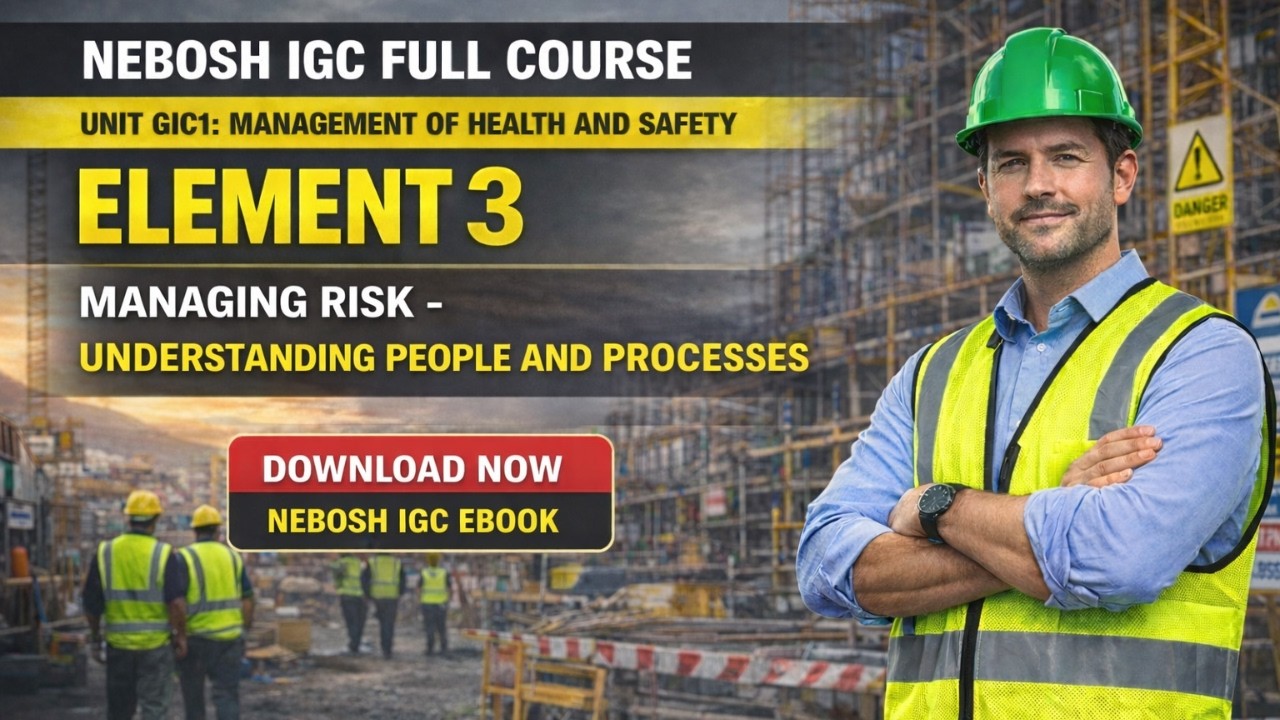 NEBOSH IGC Element 3 Explained | Managing Risk, Hazard & Risk Assessment Made Easy (Full Lecture)