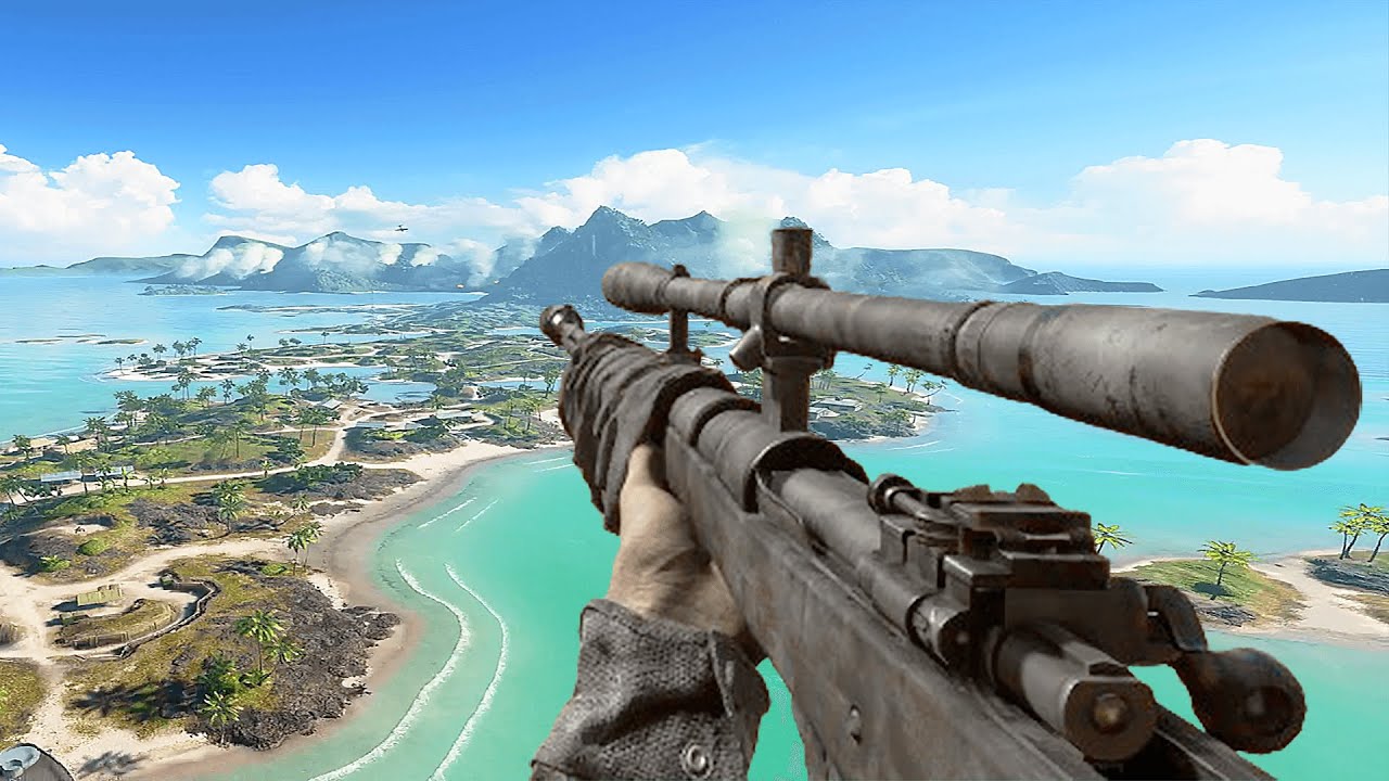 Battlefield 5: Ross Rifle Sniping On Pacific Storm