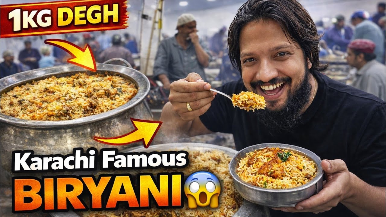 Karachi Famous Al-Madina Biryani 😱 1KG Degh Mein Restaurant Style Chicken Biryani | Cheap Price