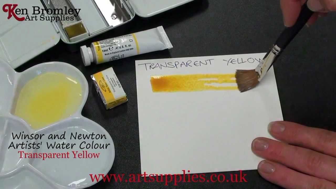 Winsor & Newton Artists' Water Colour paint Transparent Yellow 653 Series 1