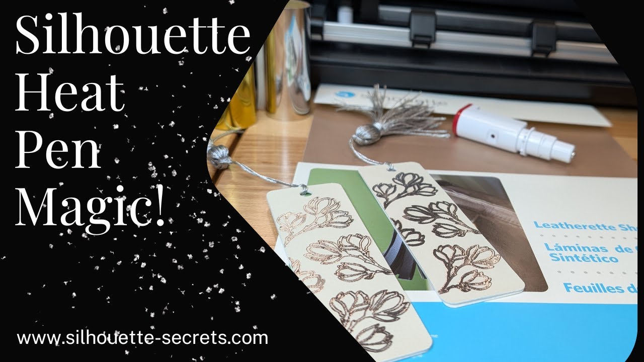 Silhouette Heat Pen on Leatherette | DIY Faux Leather Gifts & Projects LIVE Tutorial