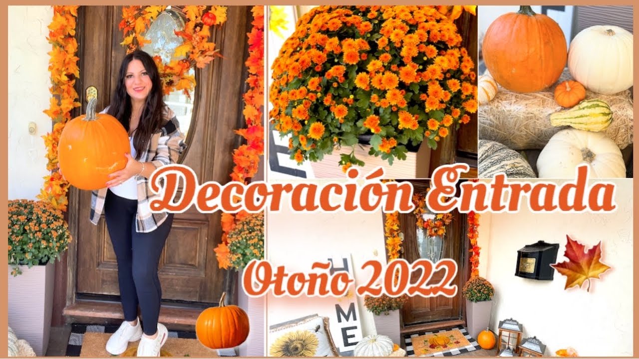 DECORACIÓN OTOÑO 2022 🍁 ENTRADA DE CASA | IDEAS PARA DECORAR EN OTOÑO EL FRENTE DE CASA