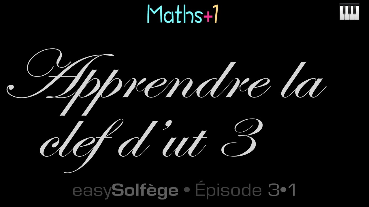 Apprendre la clef d'ut3 (easysolfege)