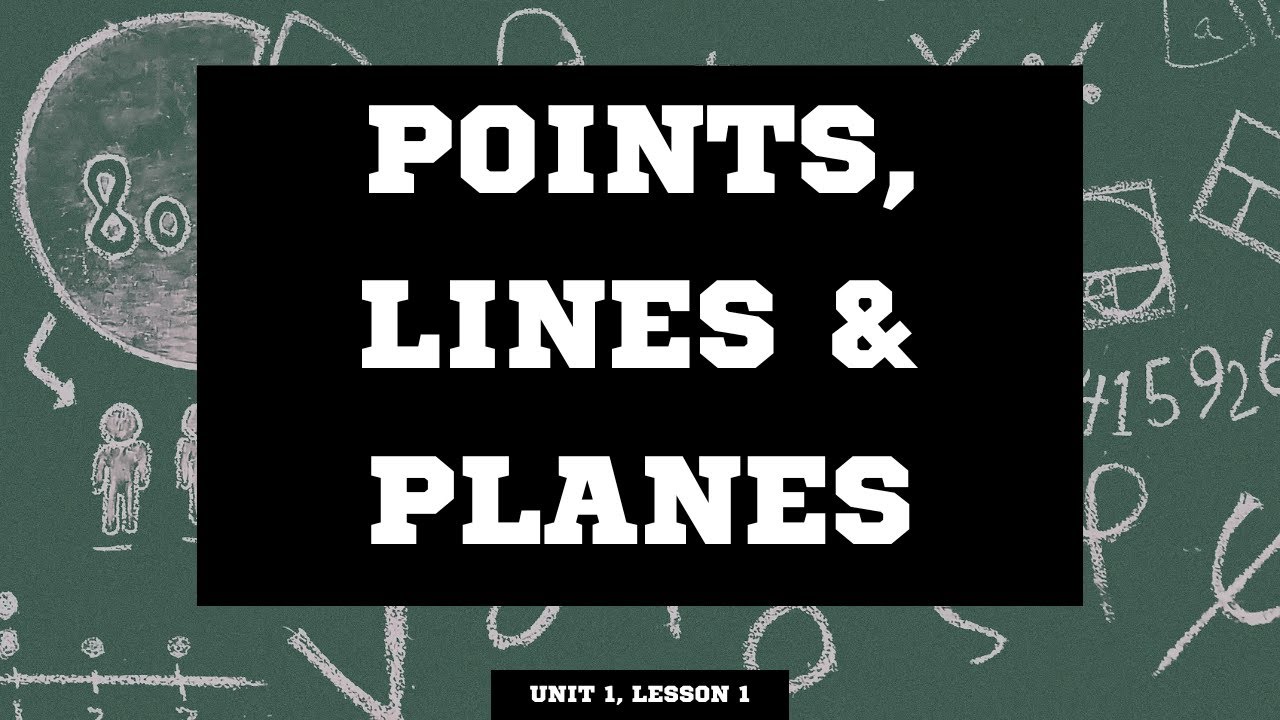 Geometry Unit 1.1 - Points, Lines and Planes