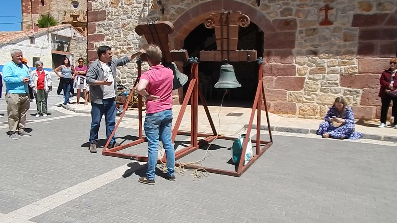 Muestra de toques (Alustante, 5 de agosto de 2023) Repique de fiesta, toque de Solemnidad y Ángelus