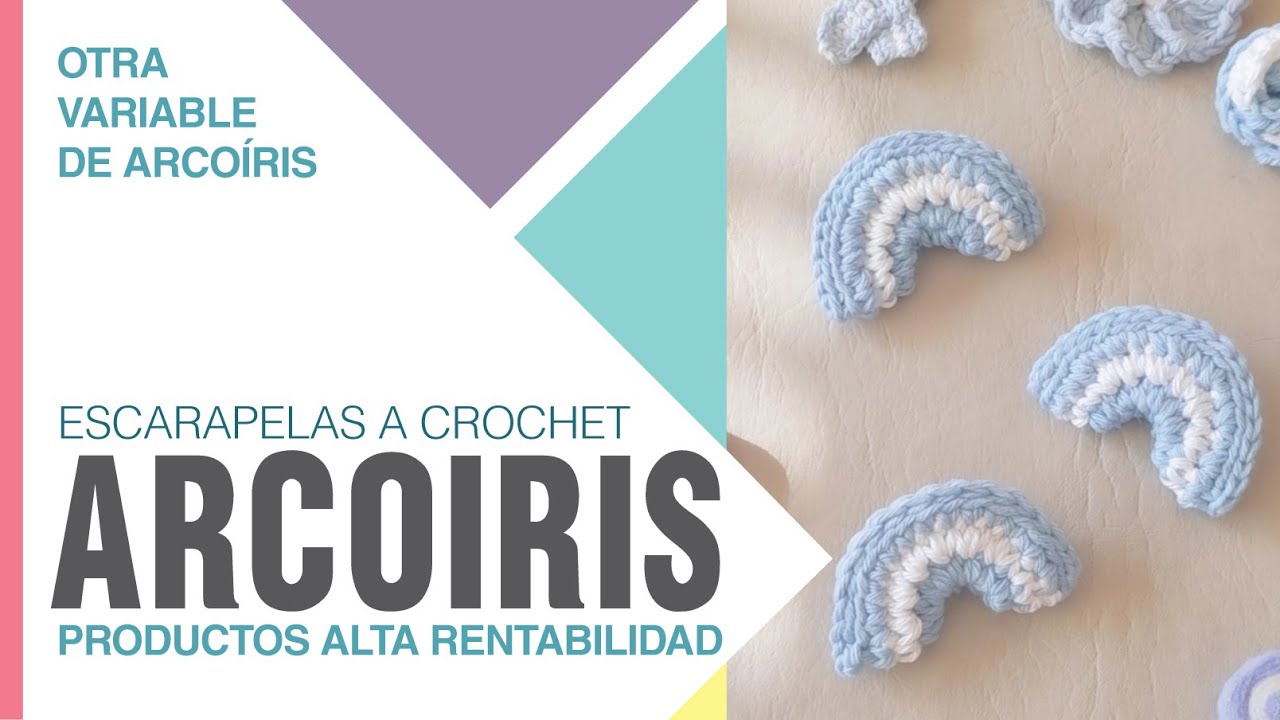 NUEVA ESCARAPELA ARCOÍRIS 🇦🇷 Simple y sencilla a Crochet 🌈 Ideal souvenirs y fechas patrias!