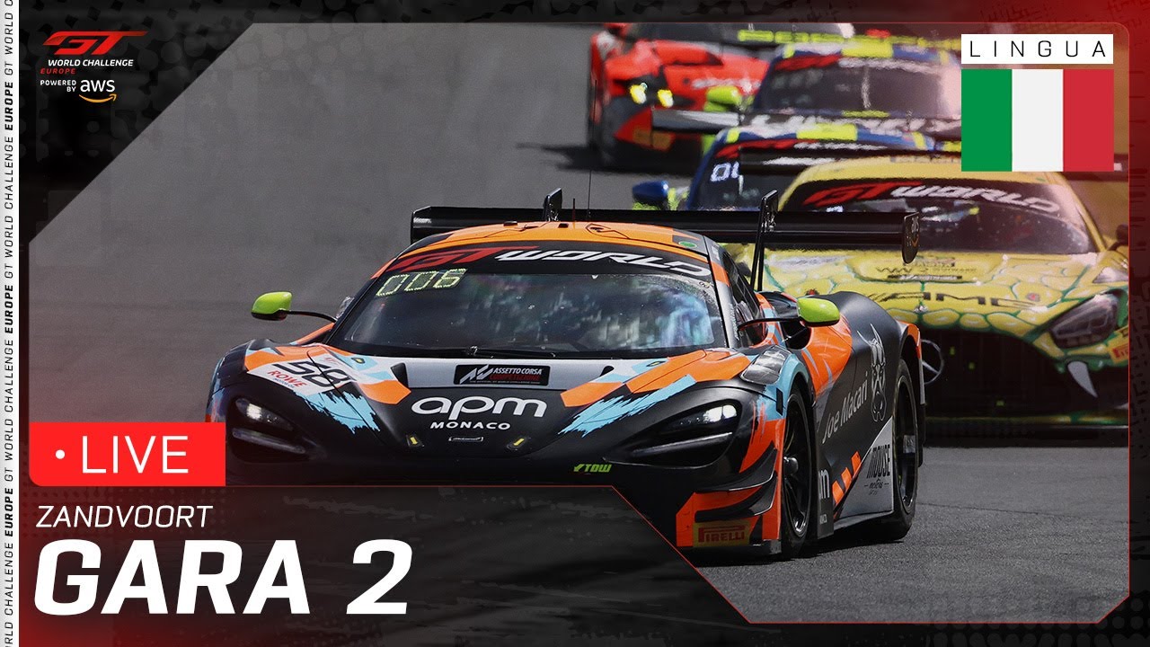 IN DIRETTA | Gara 2 | Zandvoort | GT World Challenge Europe powered by AWS 2025 (Italiano)