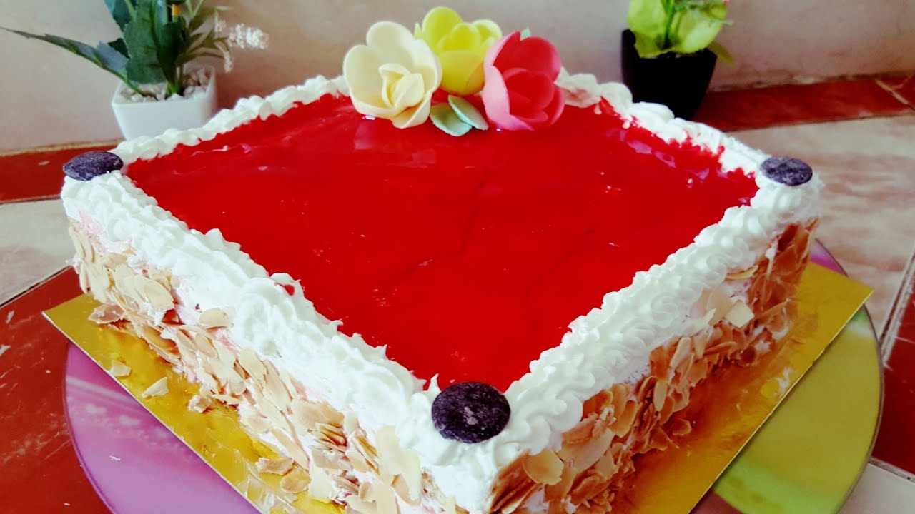 اسهل حلوة لاكريم اقتصادية بنكهة الفراولة🍓🍓