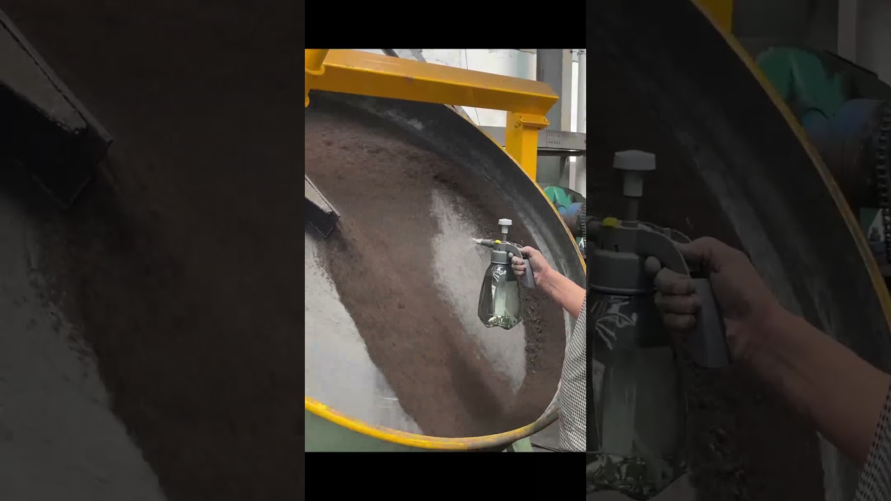 Raw material testing for disc granulator,Uniform particles, beautiful appearance, and high quality