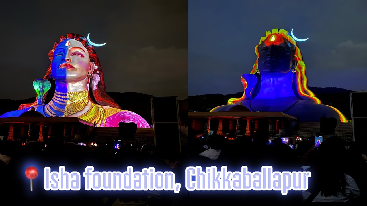 Adiyogi Light Show at Isha Foundation | Chikkaballapur Experience 🙏 🌌🕉️