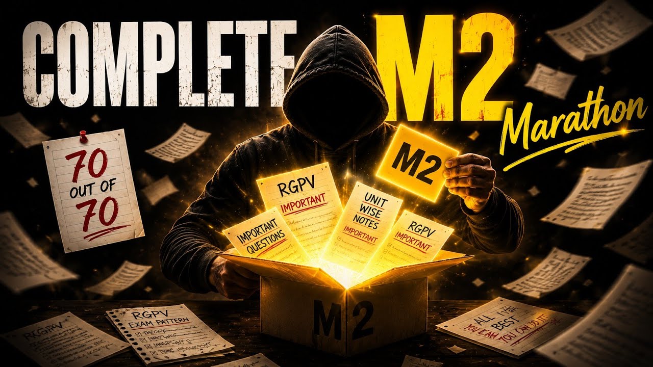 COMPLETE M2 , Marathon 🤫 UNIT-1 ,UNIT-2 , UNIT-3 ,UNIT-4 ,UNIT-5 Watch And GET 70/70 